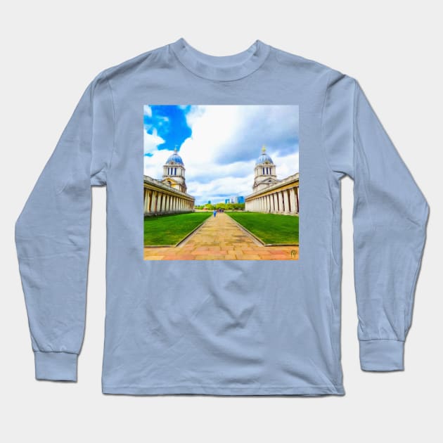 London - Greenwich II Long Sleeve T-Shirt by RS3PT